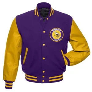 Alexandrine Minnesota Vikings Wool Purple Varsity Jacket