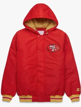 Alexis Hooded San Francisco 49ers Red Jacket