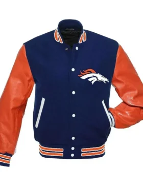 Altenwerth Denver Broncos Black Letterman Varsity Jacket