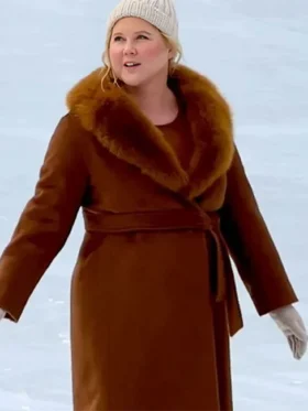Amy Schumer Kinda Pregnant Shearling Coat