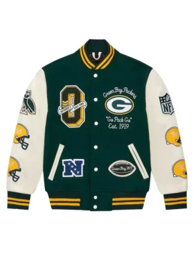 Aparecida Green Bay Packers Wool Varsity Jacket