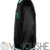 Aracely Philadelphia Eagles Black Satin Varsity Jacket left