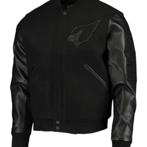Arizona Cardinals Black Letterman Jacket