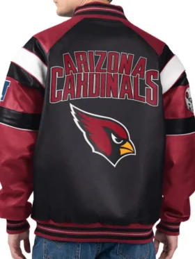 Arizona Cardinals Leather Bomber Jacket