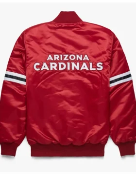 Arizona Cardinals Red Vintage Bomber Jacket