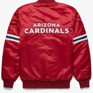 Arizona Cardinals Red Vintage Bomber Jacket