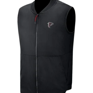 Atlanta Falcons Mens Black Full Zip Vest For Sale