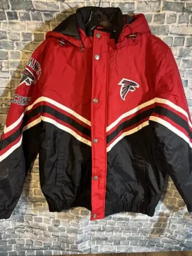 Atlanta Falcons Starter 50th Anniversary Red Hooded Jacket