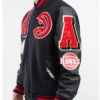 Atlanta Hawks Letterman Full Snap Wool Jacket​ Side