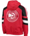 Atlanta Hawks Starter Bomber Hooded Jacket​ Back