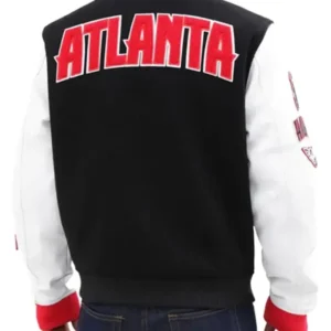 Atlanta Hawks Varsity Wool Letterman Jacket​ Back