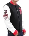 Atlanta Hawks Varsity Wool Letterman Jacket​ Side