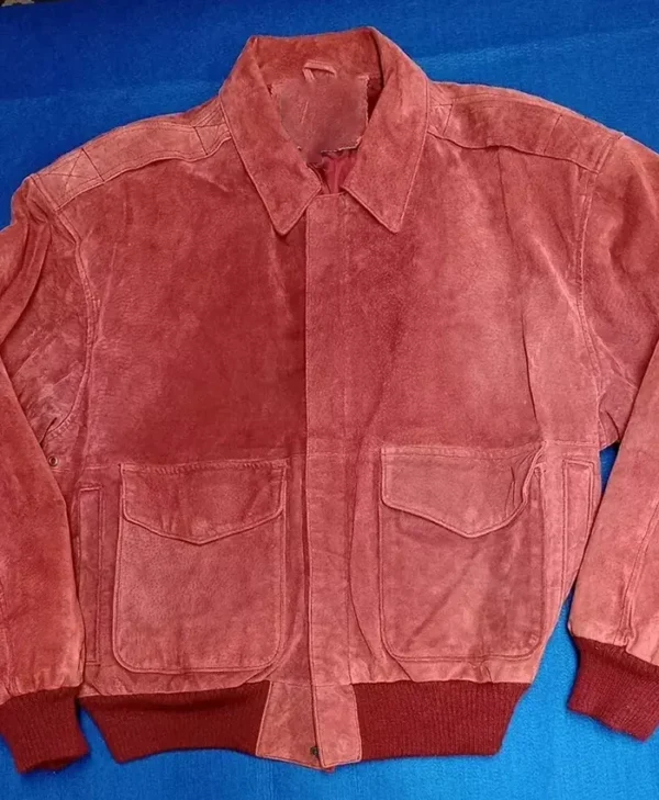 Atlanta Hawks Vintage Leather Bomber Zipper Jacket​