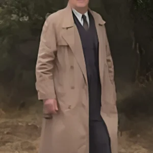 Atticus Pund Moonflower Murders Wool Beige Coat