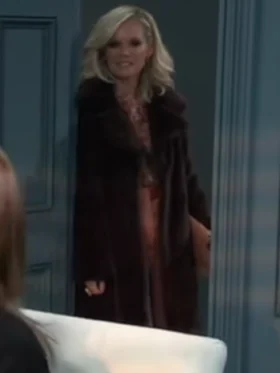 Ava Jerome General Hospital Maroon Trench Coat