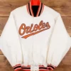 Baltimore Orioles Baseball White Jacket