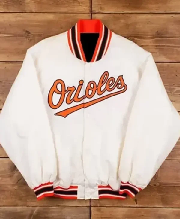 Baltimore Orioles Baseball White Jacket
