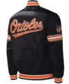 Baltimore Orioles Letterman Black White Jacket