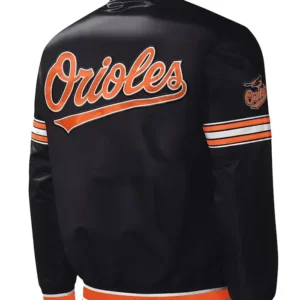 Baltimore Orioles Letterman Black White Jacket