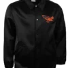 Baltimore Orioles Midfield Black Satin Jacket