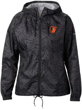 Baltimore Orioles Women Full Zip Windbreaker Jacket