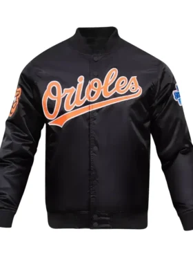 Baltimore Orioles World Series Orange Black Baseball Jacket 1