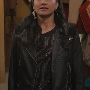 Bela Malhotra The Sex Lives of College Girls Leather Jacket