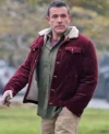 Ben Affleck The Accountant 2 Maroon Shearling Jacket For Sale