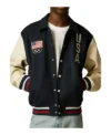 Bertie Team USA Olympic 2024 Wool Varsity Jacket