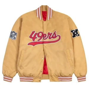 Beulah San Francisco 49ers Gold Bomber Jacket