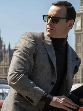 Black Bag Michael Fassbender Grey Blazer For Sale