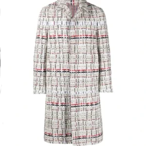 Bob Harper The Traitors US White Plaid Coat For Sale