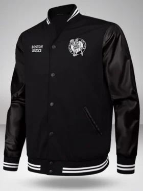 Boston Celtics Black Varsity Jacket