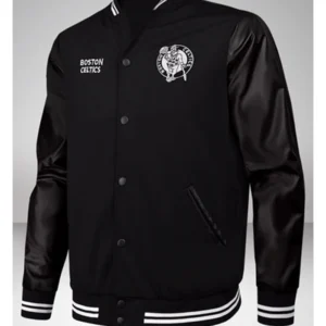 Boston Celtics Black Varsity Jacket