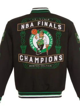Boston Celtics Championship Jacket Back