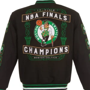 Boston Celtics Championship Jacket Back