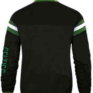 Boston Celtics Green Black Jacket Back