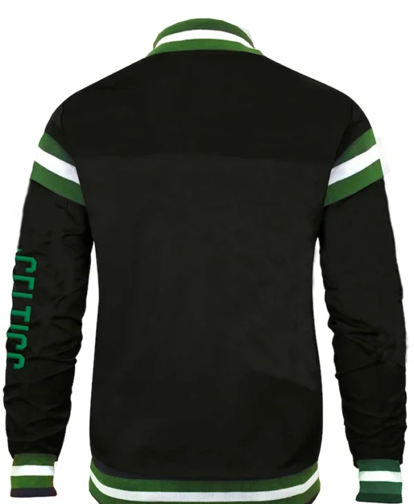 Boston Celtics Green Black Jacket Back