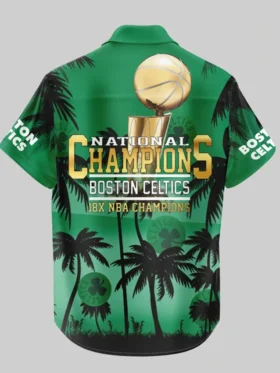 Boston Celtics Hawaiian Shirt Back