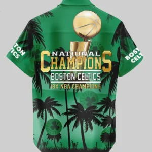 Boston Celtics Hawaiian Shirt Back