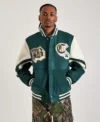 Boston Celtics Letterman Green Jacket
