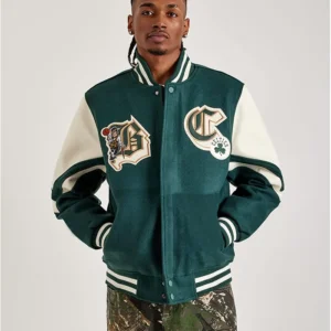 Boston Celtics Letterman Green Jacket