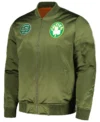Boston Celtics Satin Bomber Jacket
