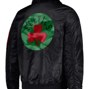 Boston Celtics Satin Starter Jacket Back
