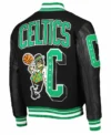 Boston Celtics Vintage Varsity Jacket Back