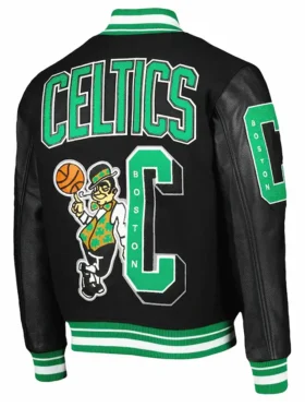 Boston Celtics Vintage Varsity Jacket Back