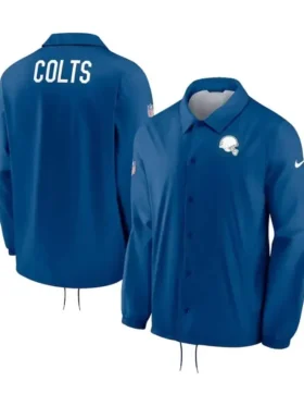 Brandon Toy Indianapolis Colts Coaches Blue Jacket