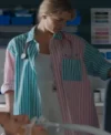 Bree Cameron Home and Away Two Tone Striped Shirt