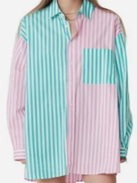 Bree Cameron Home and Away Two Tone Striped Shirt For Sale