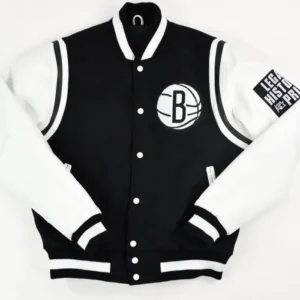 Brooklyn Nets Baseball Wool Letterman Jacket